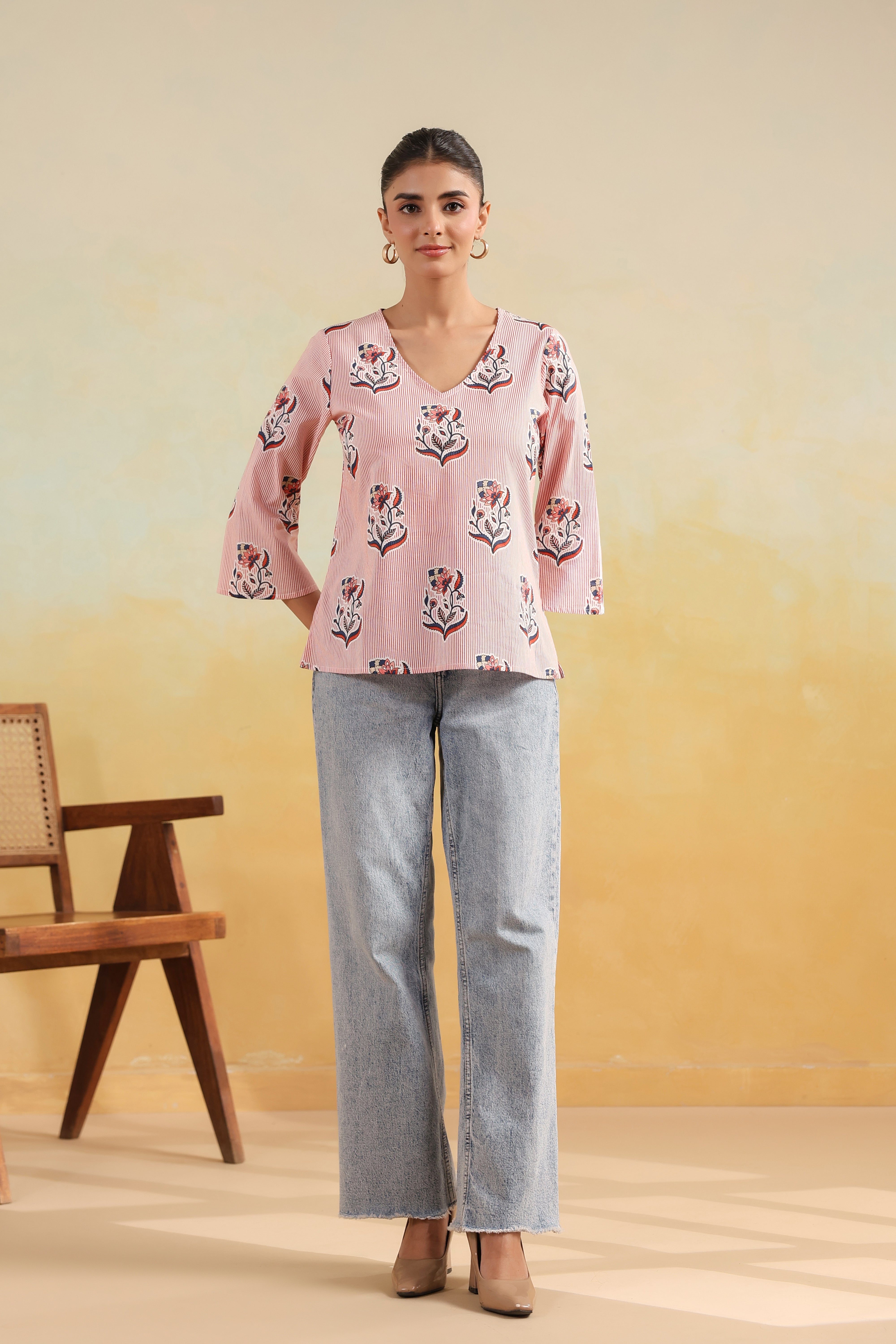 Cotton Short Top-Rust
